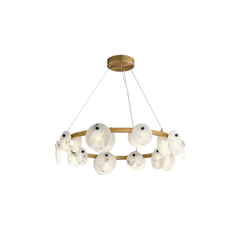 Selvenaelle Alabaster Chandelier-Moonnatur