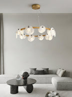 Selvenaelle Alabaster Chandelier-Moonnatur