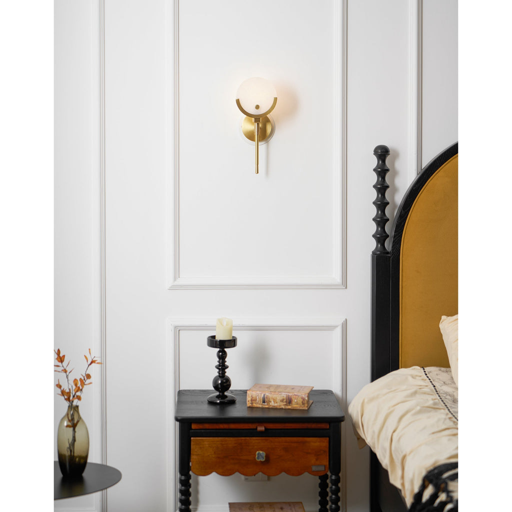 Savenara Alabaster Wall Light-Moonnatur