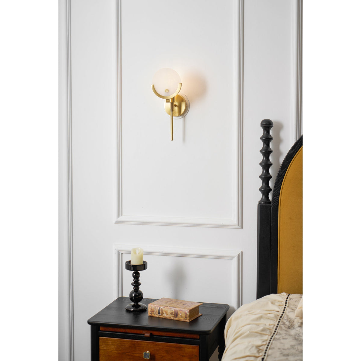 Savenara Alabaster Wall Light-Moonnatur