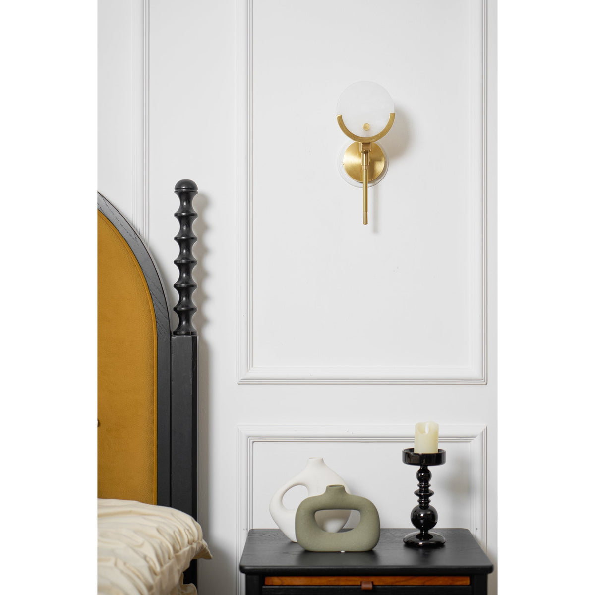 Savenara Alabaster Wall Light-Moonnatur