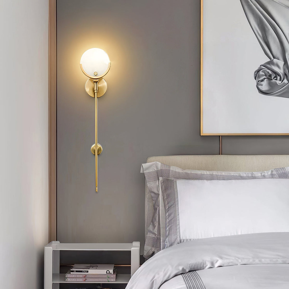 Veyrenonna Alabaster Wall Light-Moonnatur