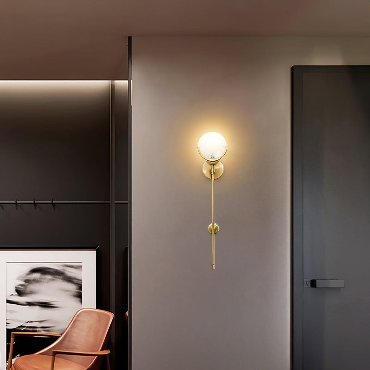 Veyrenonna Alabaster Wall Light-Moonnatur