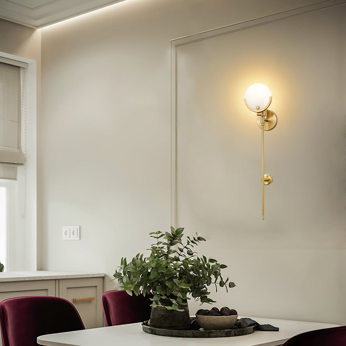 Veyrenonna Alabaster Wall Light-Moonnatur