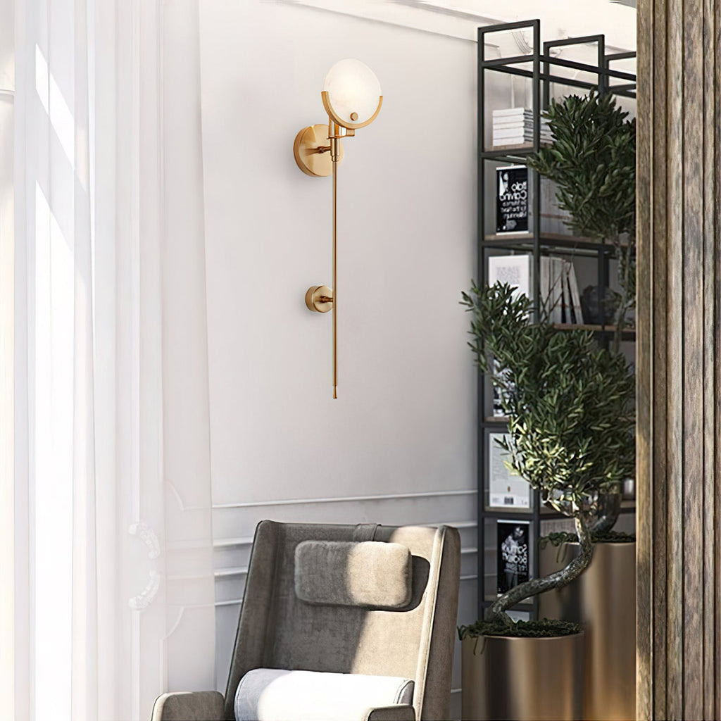 Veyrenonna Alabaster Wall Light-Moonnatur