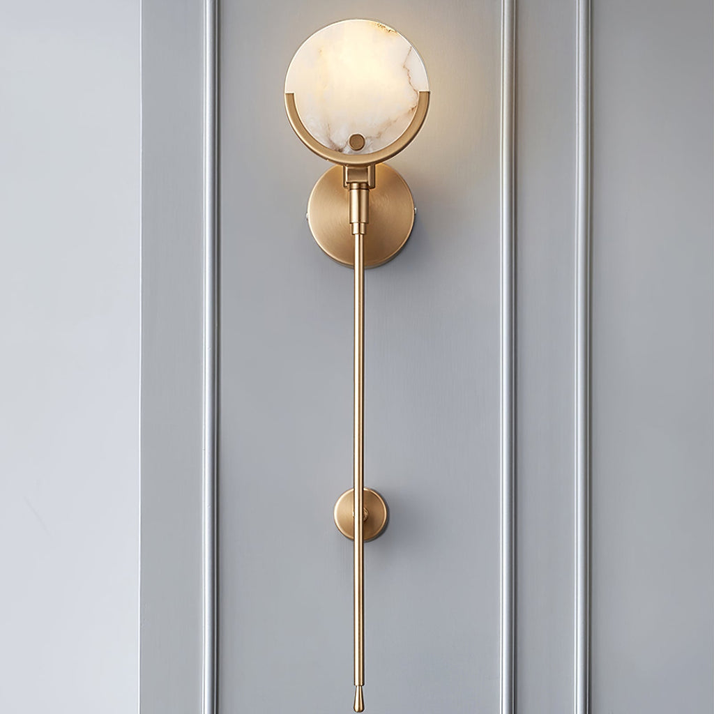 Fenrenaelle Alabaster Wall Light-Moonnatur