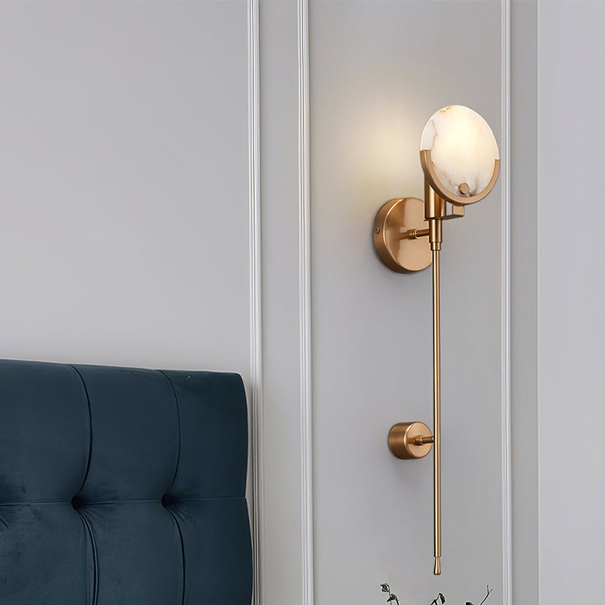 Fenrenaelle Alabaster Wall Light-Moonnatur