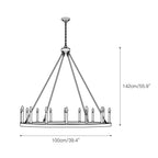 Rovenelis Iron Chandelier-Moonnatur