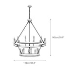 Rovenelis Iron Chandelier-Moonnatur