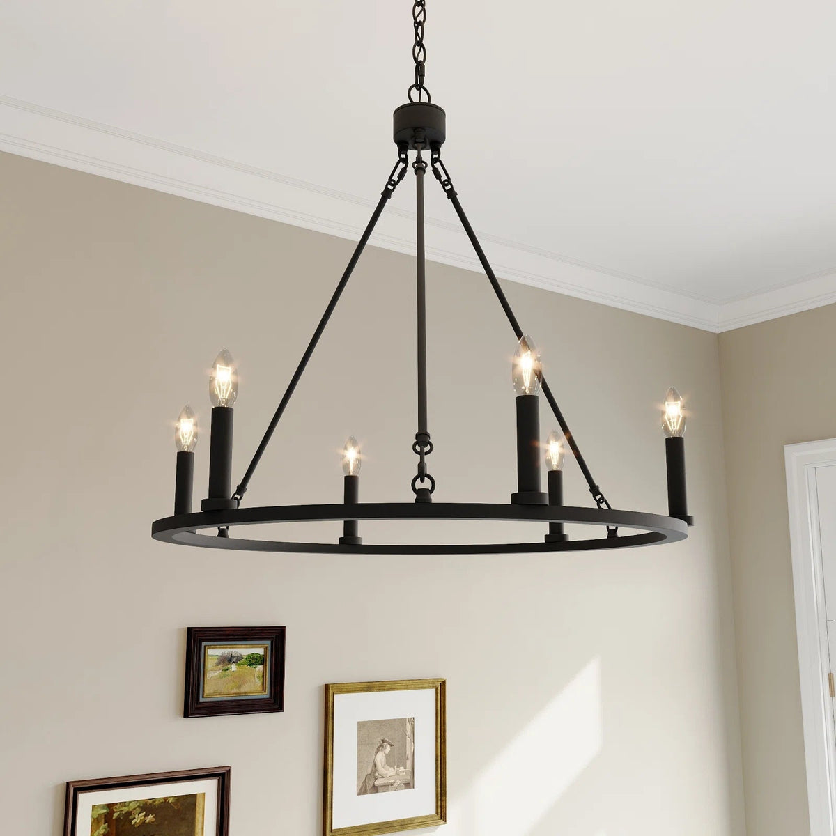 Rovenelis Iron Chandelier-Moonnatur