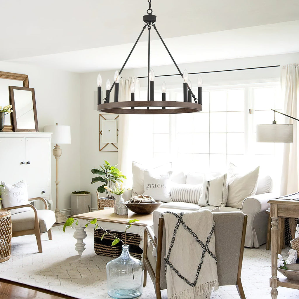 Rovenelis Iron Chandelier-Moonnatur