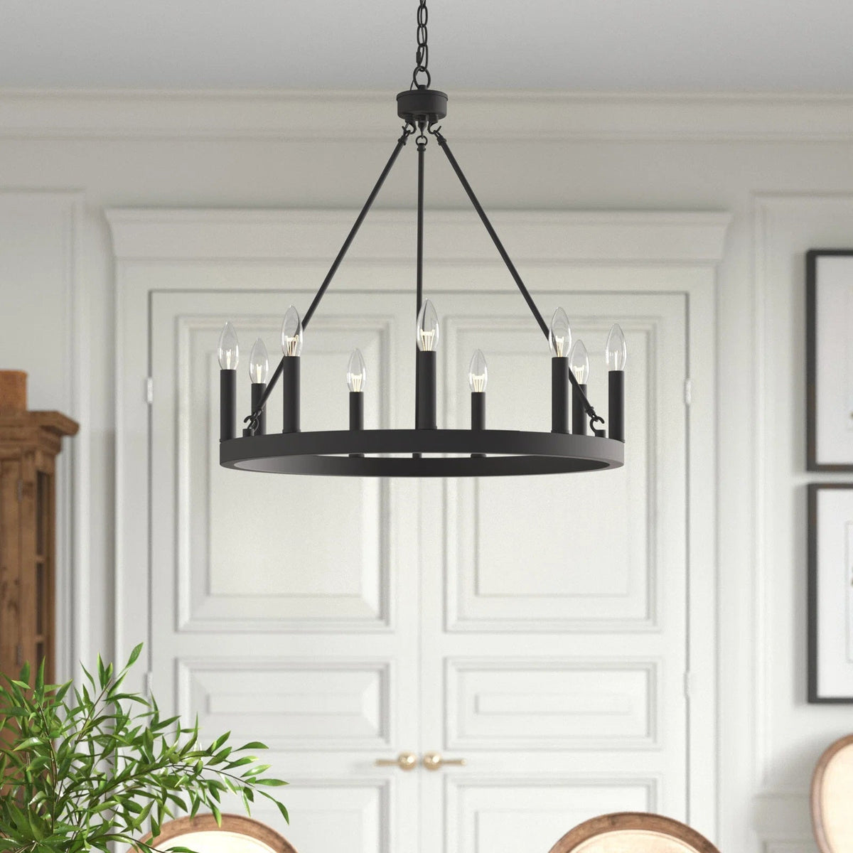 Rovenelis Iron Chandelier-Moonnatur