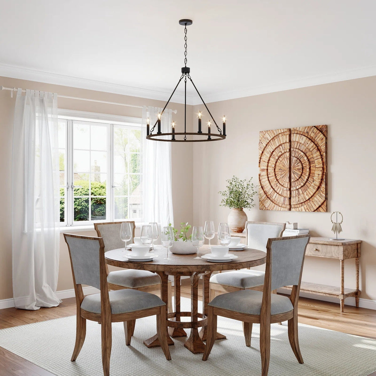 Rovenelis Iron Chandelier-Moonnatur