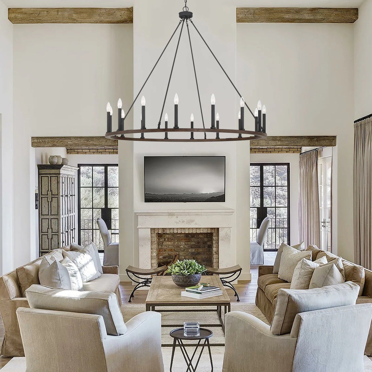 Rovenelis Iron Chandelier-Moonnatur