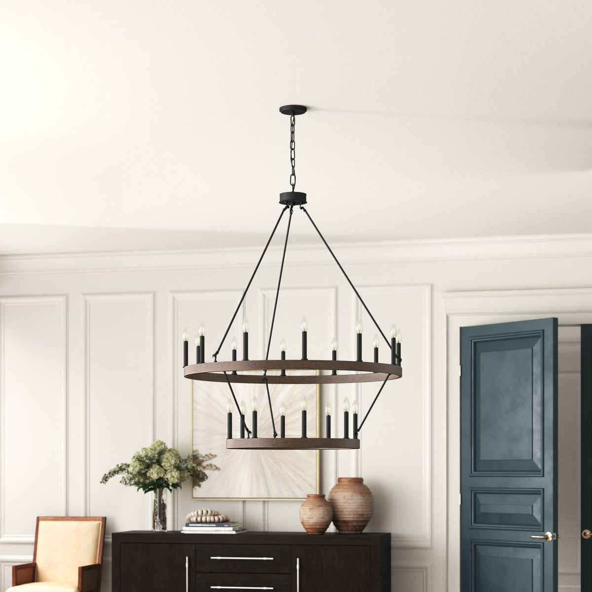 Rovenelis Iron Chandelier-Moonnatur