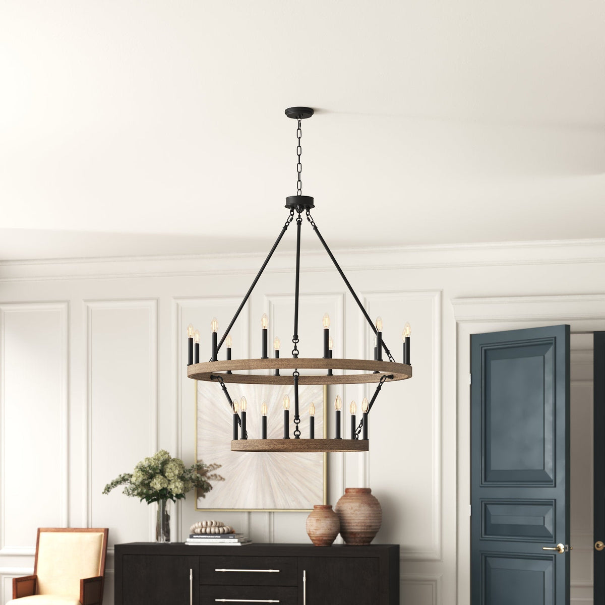 Rovenelis Iron Chandelier-Moonnatur
