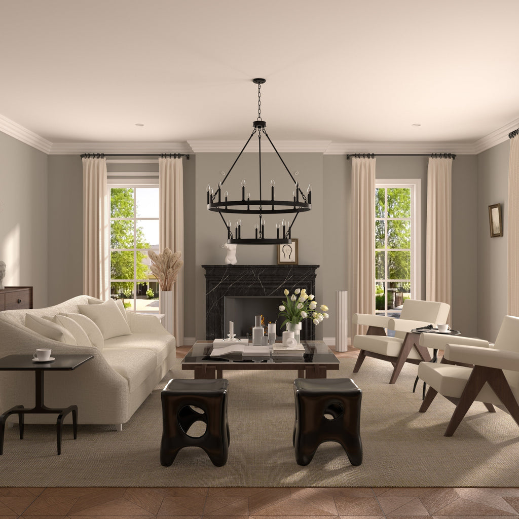 Rovenelis Iron Chandelier-Moonnatur