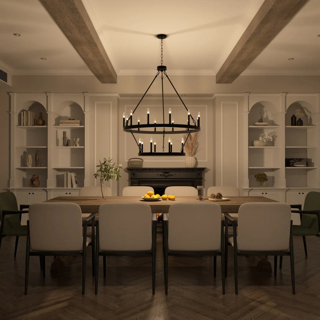 Rovenelis Iron Chandelier-Moonnatur