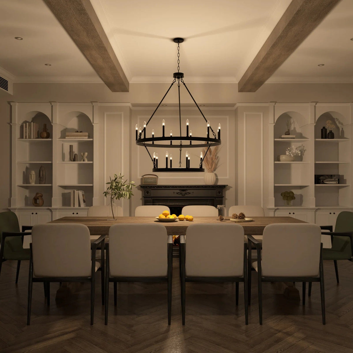 Rovenelis Iron Chandelier-Moonnatur