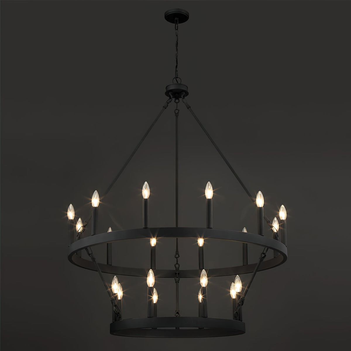 Rovenelis Iron Chandelier-Moonnatur