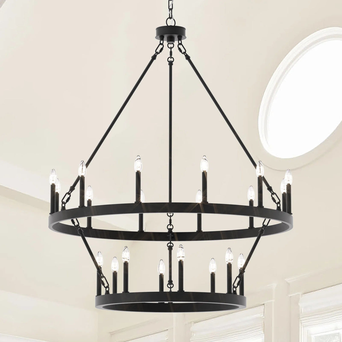 Rovenelis Iron Chandelier-Moonnatur