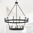 Rovenelis Iron Chandelier-Moonnatur