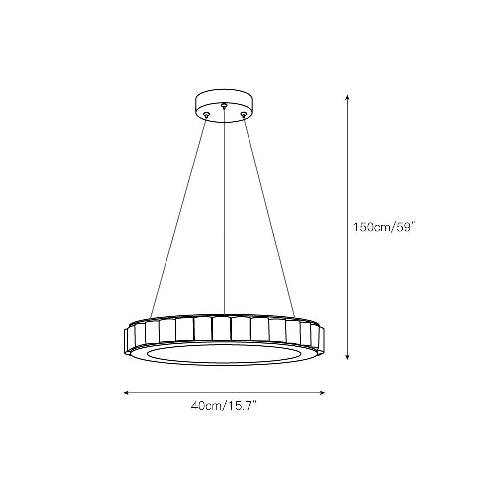Rildenenelle Alabaster Chandelier-Moonnatur