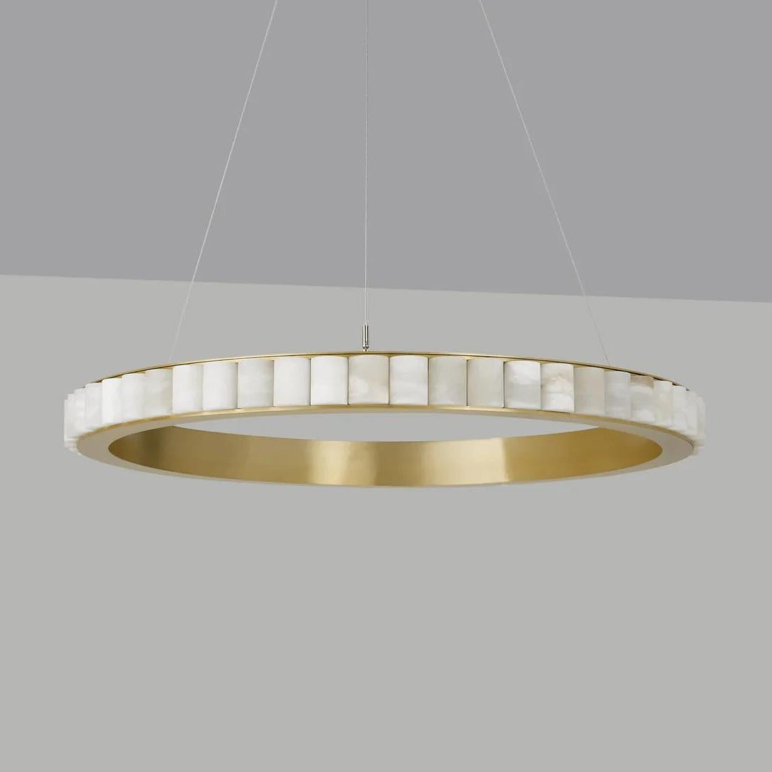 Rildenenelle Alabaster Chandelier-Moonnatur