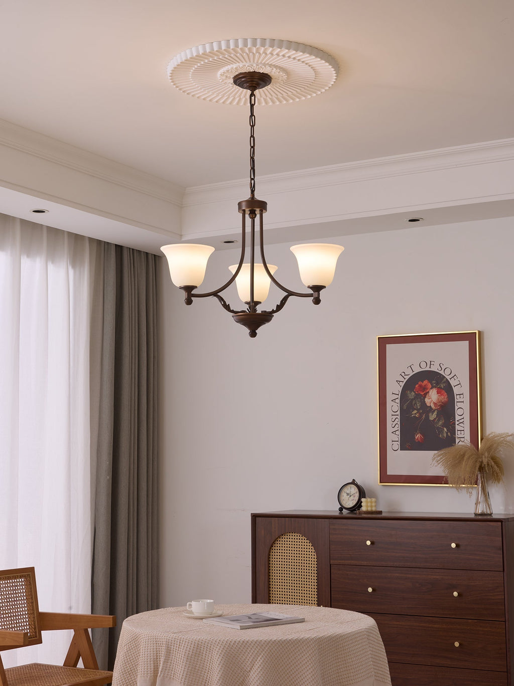 Vardenella Glass Chandelier-Moonnatur