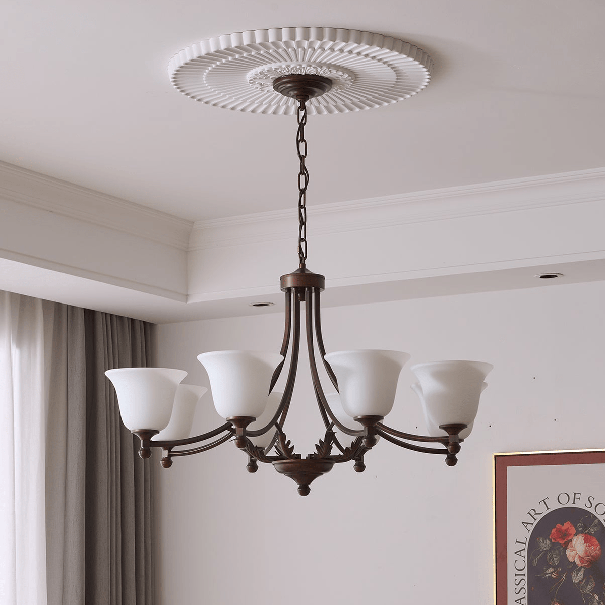 Vardenella Glass Chandelier-Moonnatur