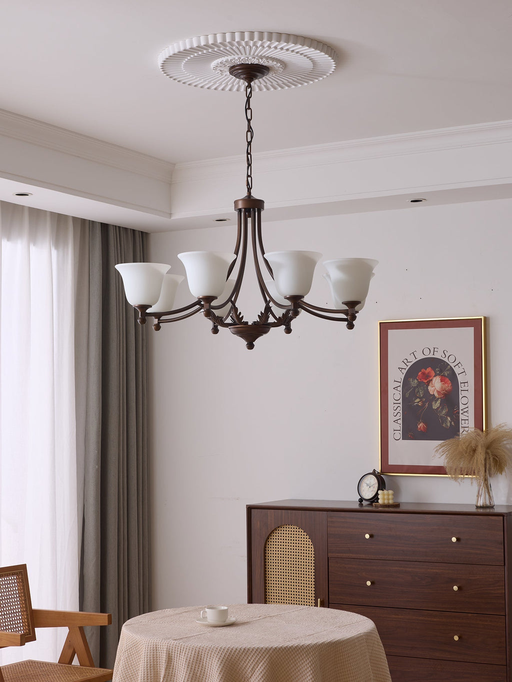 Vardenella Glass Chandelier-Moonnatur