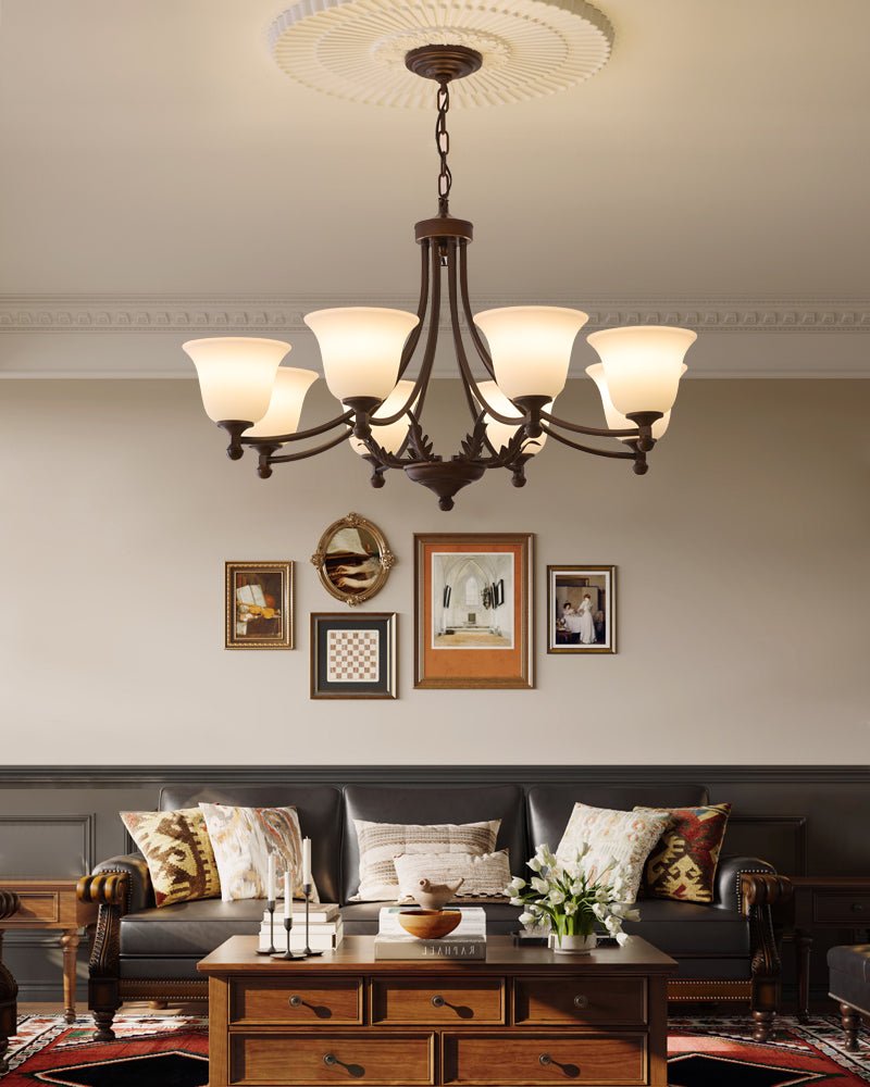 Vardenella Glass Chandelier-Moonnatur
