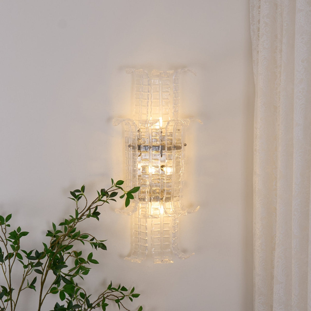 Kenrenholm Glass Wall Light-Moonnatur