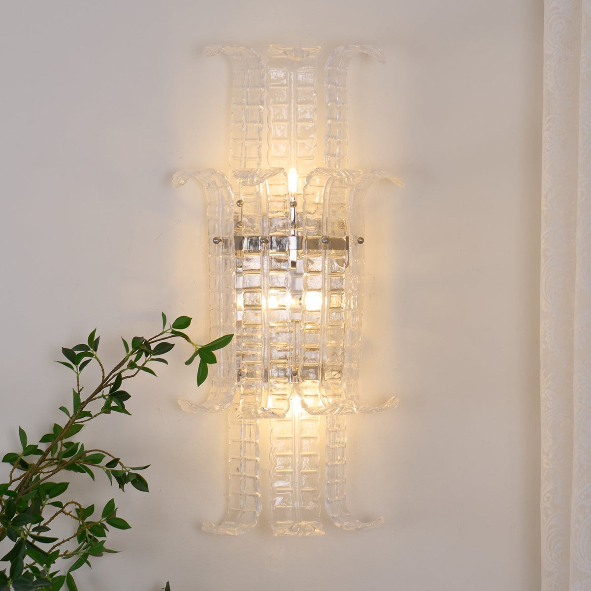 Kenrenholm Glass Wall Light-Moonnatur
