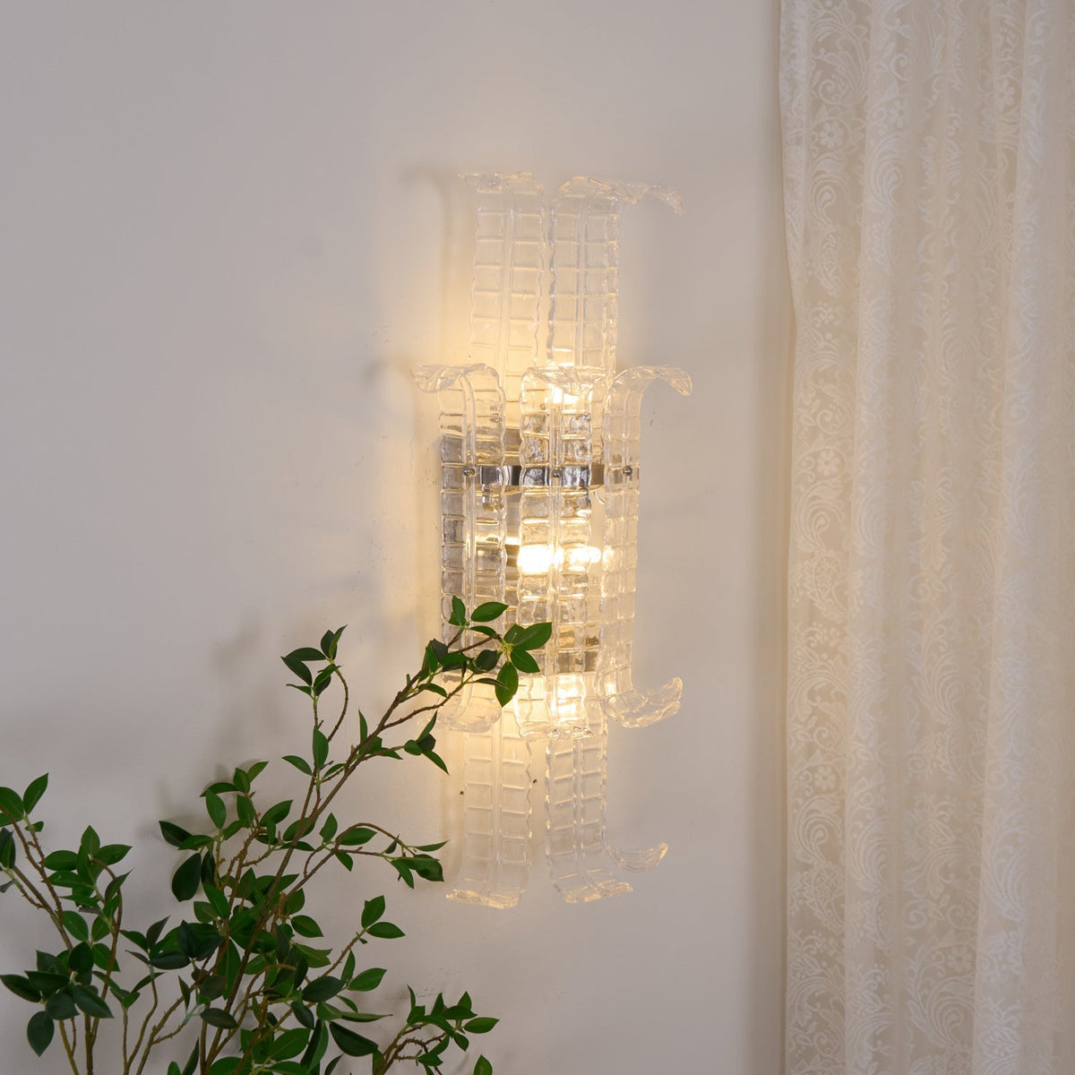 Kenrenholm Glass Wall Light-Moonnatur