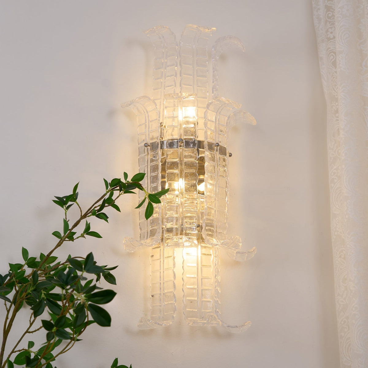 Kenrenholm Glass Wall Light-Moonnatur