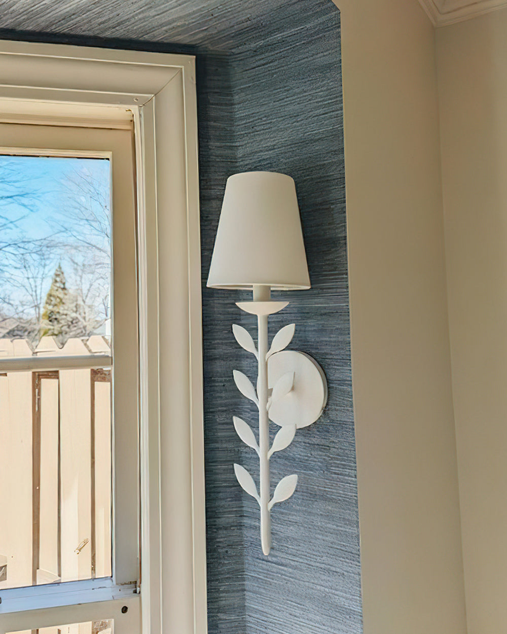 Gildenwell Fabric Wall Light-Moonnatur
