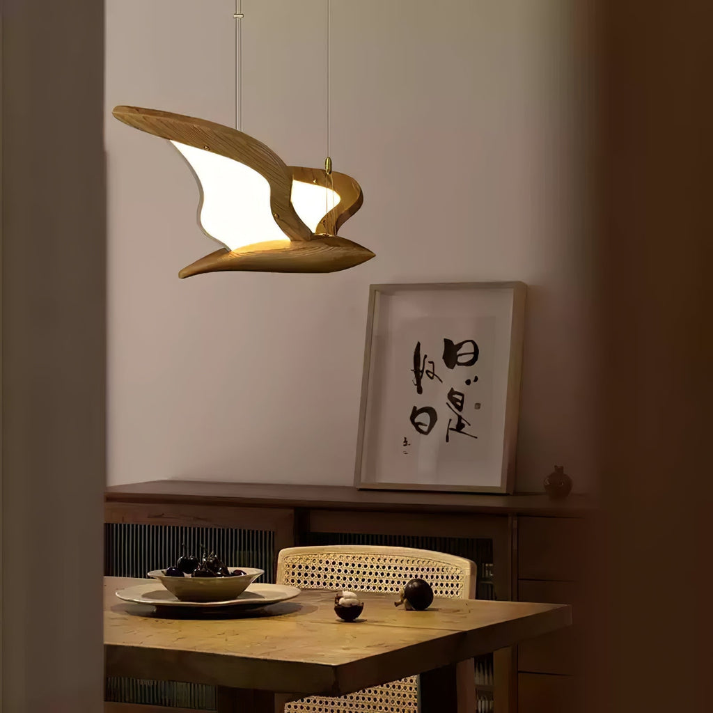 Virelia Wood Pendant Light-Moonnatur