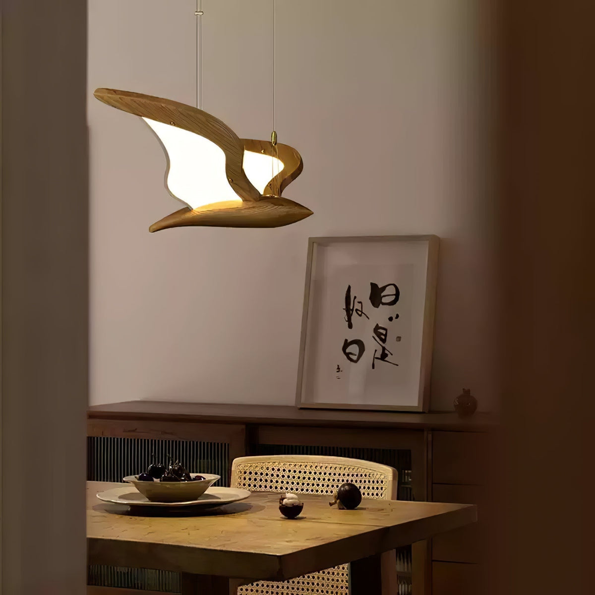 Virelia Wood Pendant Light-Moonnatur