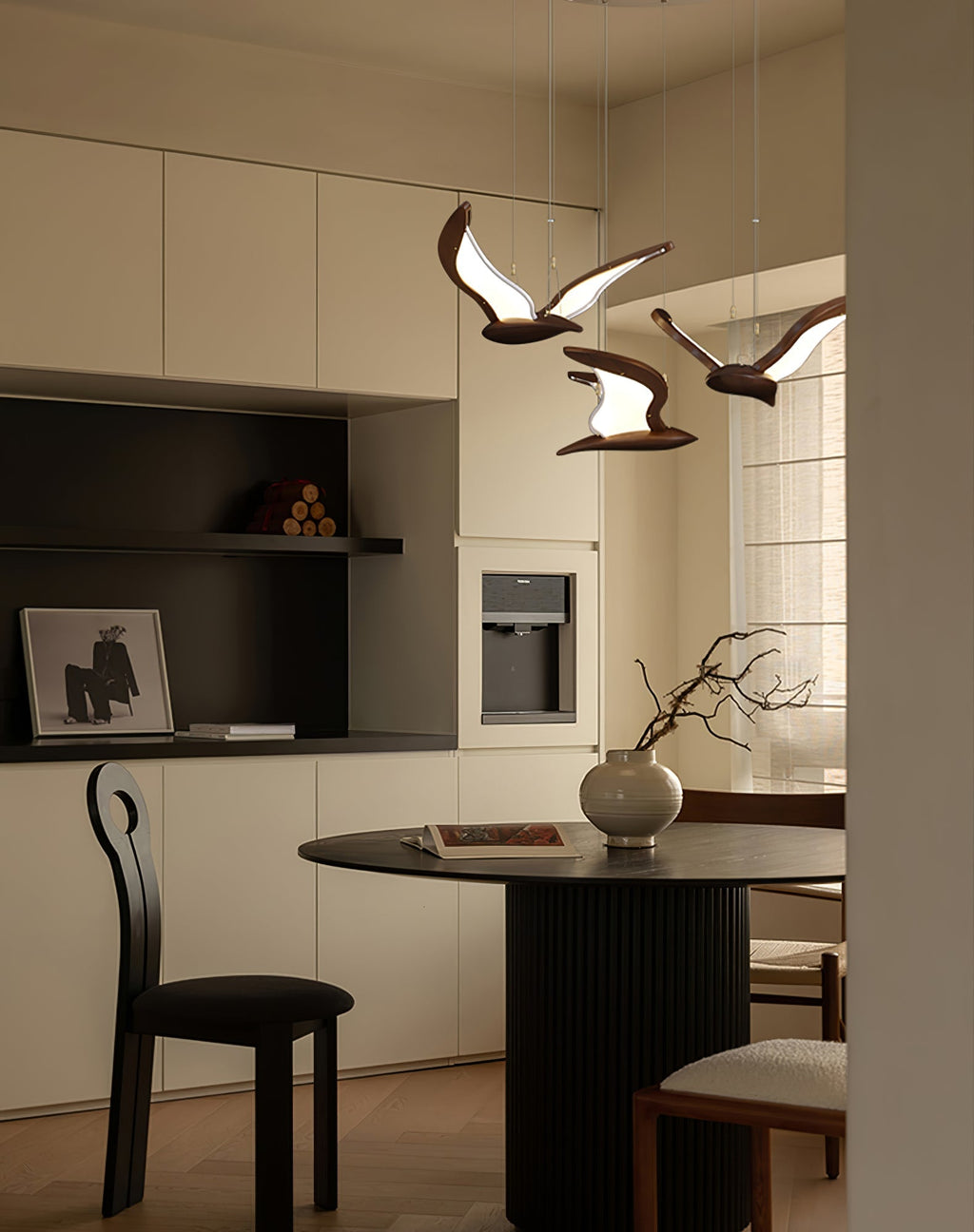 Virelia Wood Pendant Light-Moonnatur