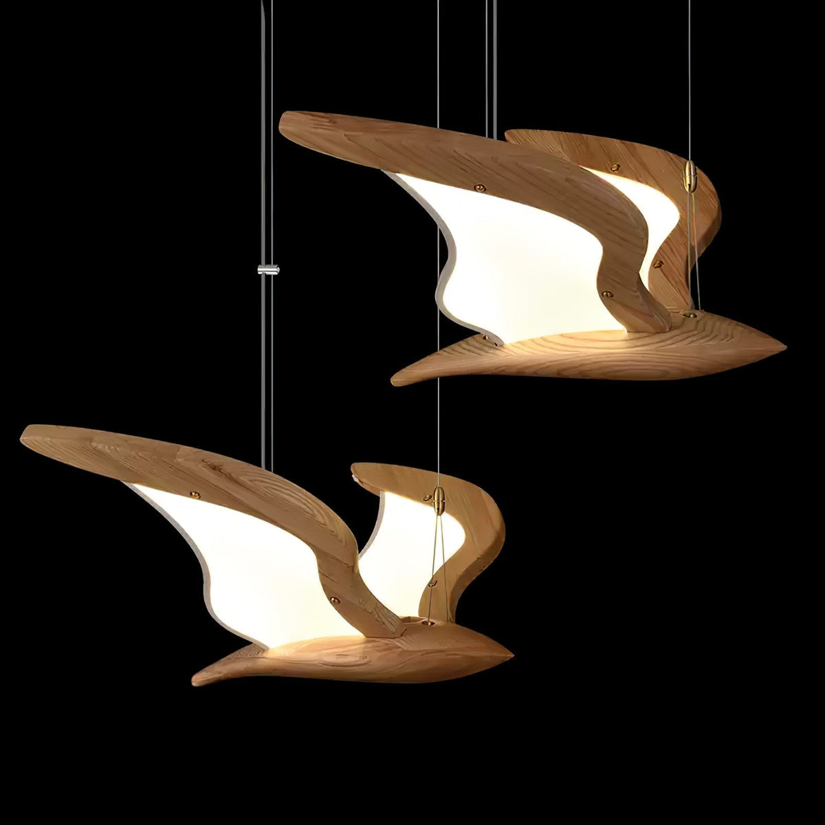 Virelia Wood Pendant Light-Moonnatur
