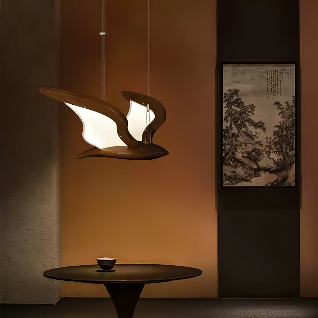 Virelia Wood Pendant Light-Moonnatur