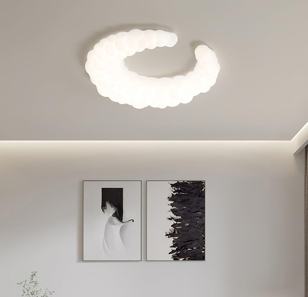 Asterenna Polyethylene Ceiling Light-Moonnatur
