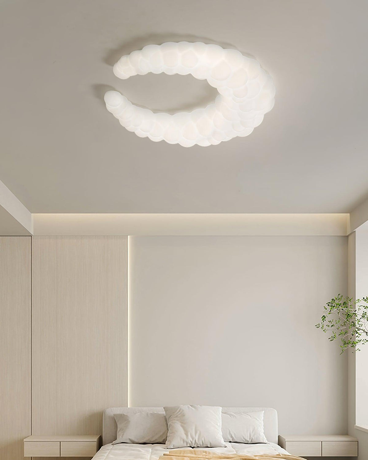 Asterenna Polyethylene Ceiling Light-Moonnatur