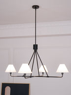 Idenune Fabric Chandelier-Moonnatur