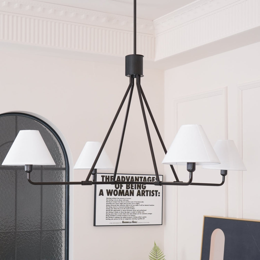 Idenune Fabric Chandelier-Moonnatur