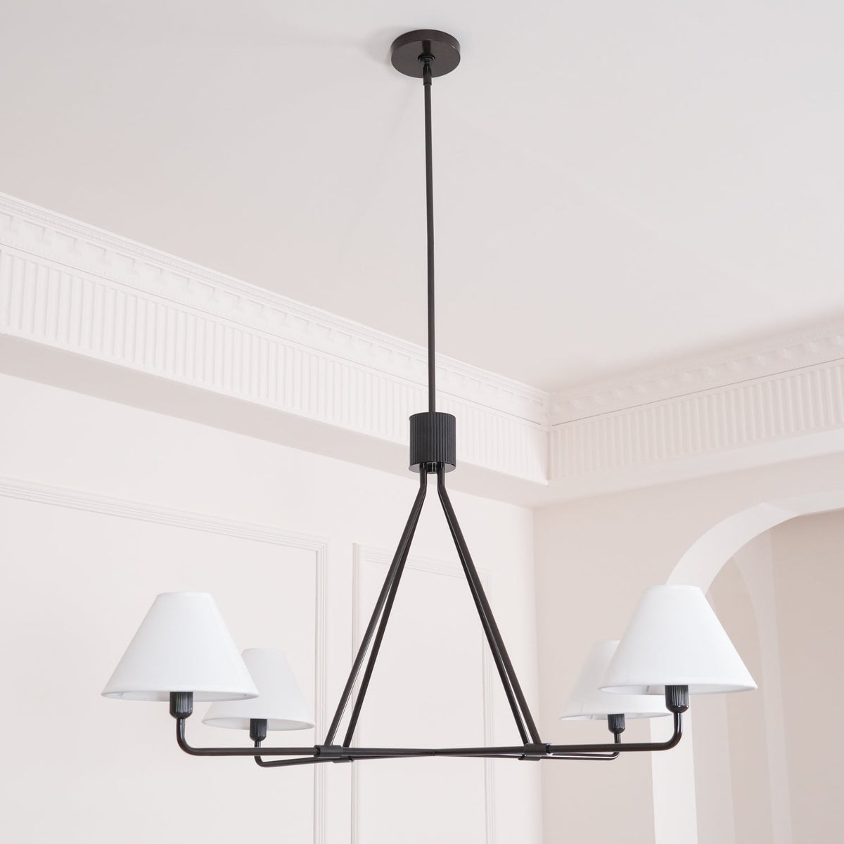 Idenune Fabric Chandelier-Moonnatur
