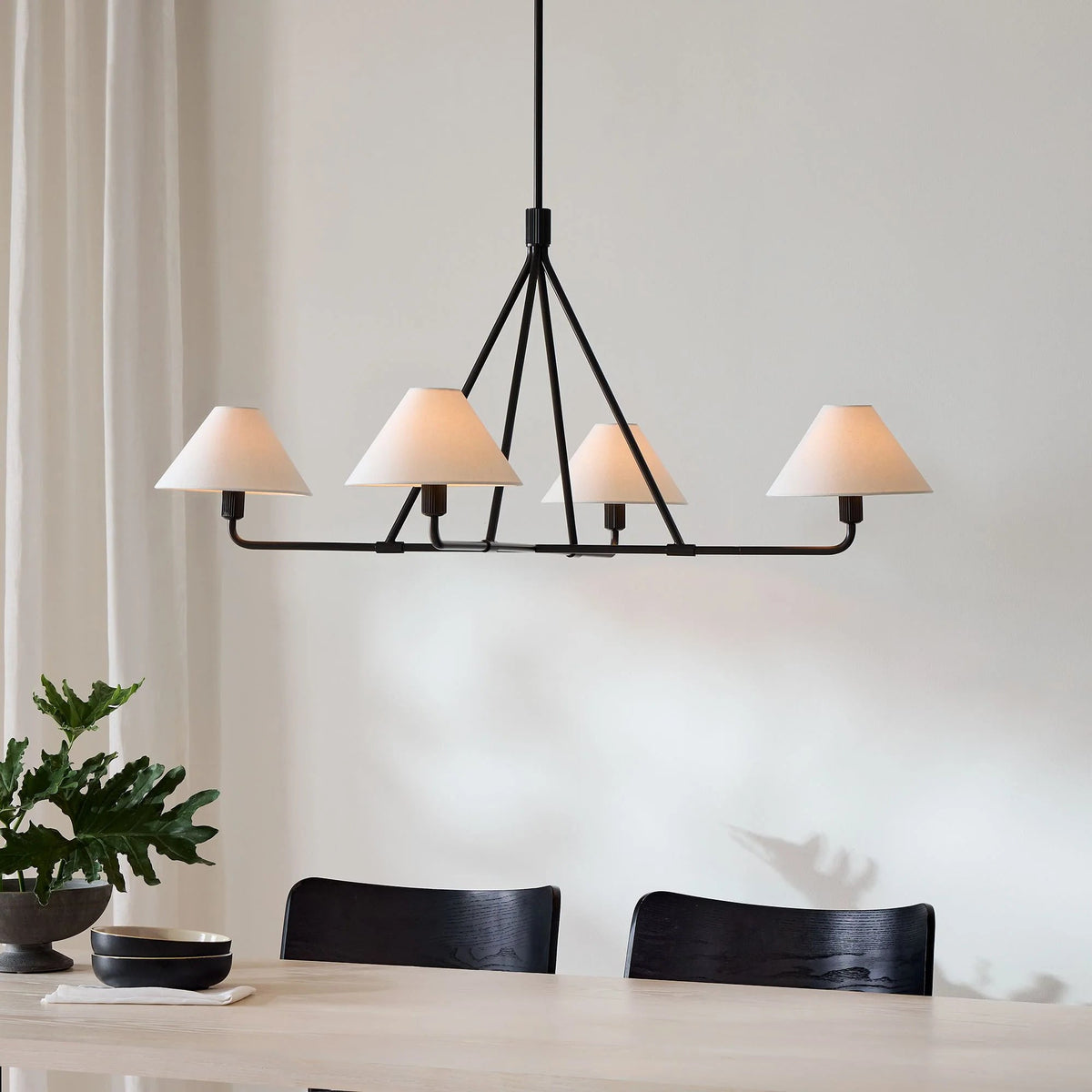 Idenune Fabric Chandelier-Moonnatur