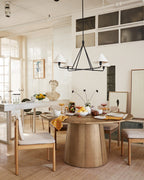 Idenune Fabric Chandelier-Moonnatur