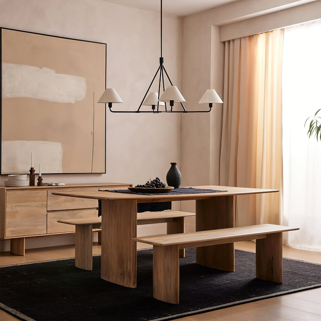 Idenune Fabric Chandelier-Moonnatur